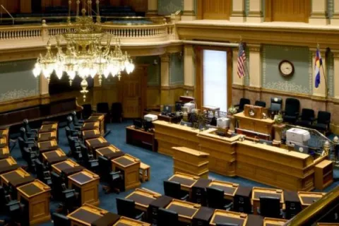 Picture of Colorado House chamber from balcony